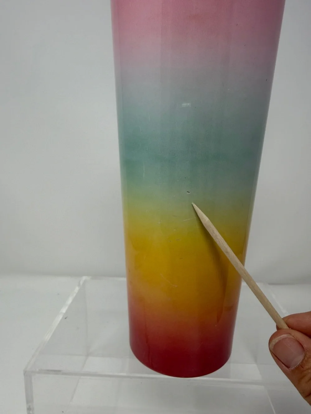 Starbucks Rainbow Ombré summer 2019 24oz Stainless Tumbler